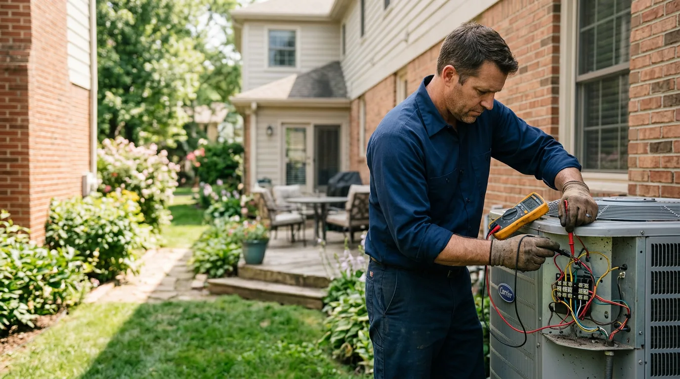 HVAC technician working near Follansbee, WV